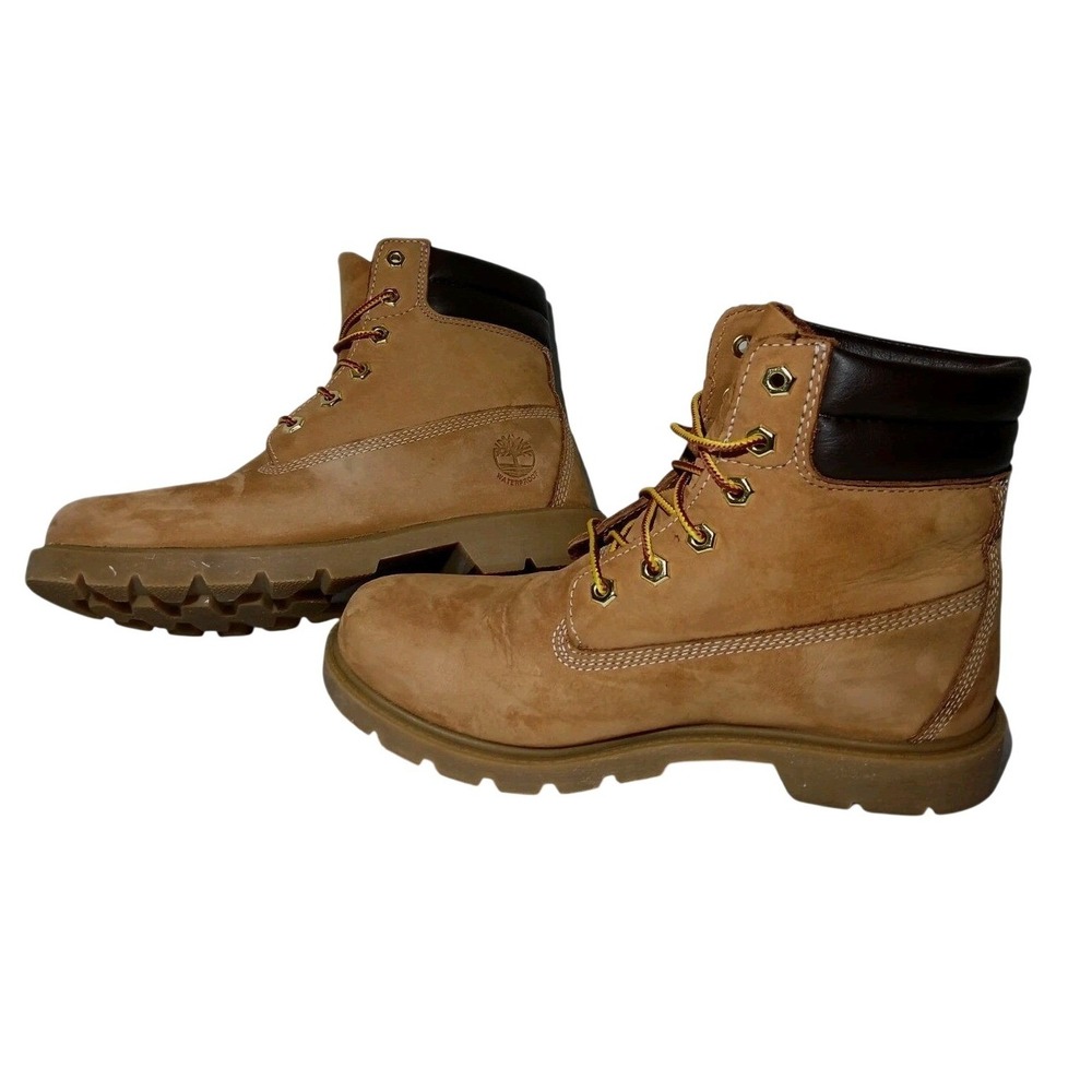 Timberland Boots‎ Women8 Men 6.5 Premium 6" Wheat Nubuck Waterproof 10361 #1401
